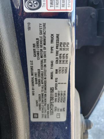 1GCHTDFE7B8111685 - 2011 CHEVROLET COLORADO LT BLUE photo 13