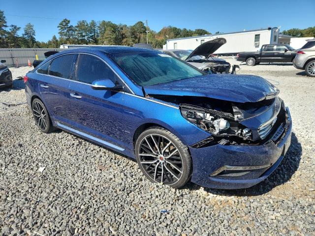 5NPE34AF4FH011263 - 2015 HYUNDAI SONATA SPORT BLUE photo 4
