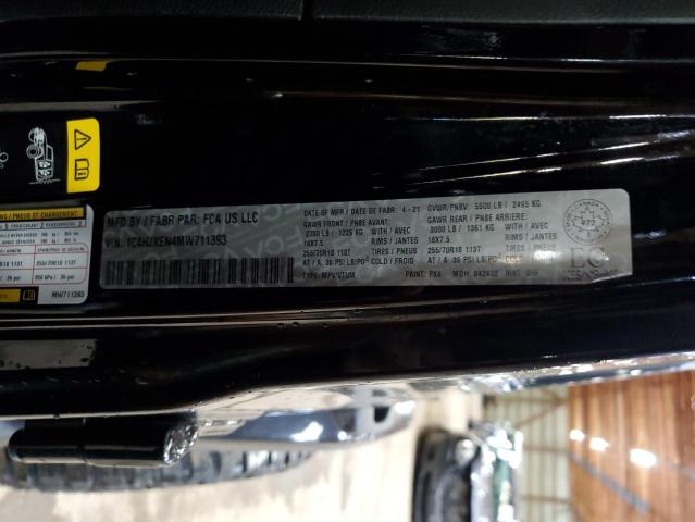 1C4HJXEN4MW711393 - 2021 JEEP WRANGLER U SAHARA BLACK photo 12