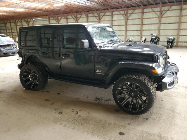 1C4HJXEN4MW711393 - 2021 JEEP WRANGLER U SAHARA BLACK photo 4