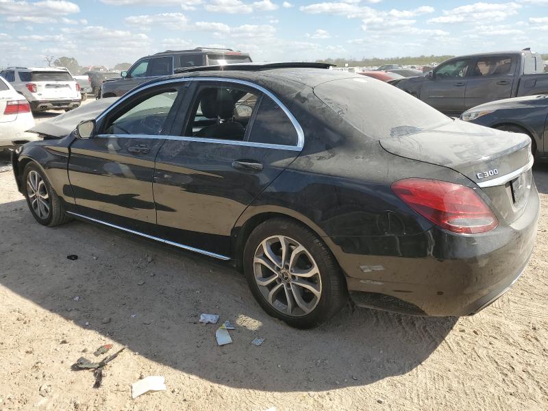 WDDWF4JB6JR403211 - 2018 MERCEDES-BENZ C 300 Чорний фото 2