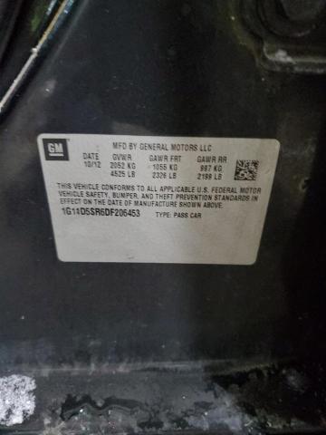 1G11D5SR6DF206453 - 2013 CHEVROLET MALIBU 1LT Қара фото 12