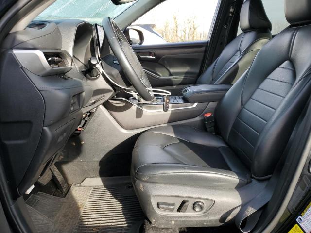 5TDGZRBH0MS549292 - 2021 TOYOTA HIGHLANDER XLE BLACK photo 7