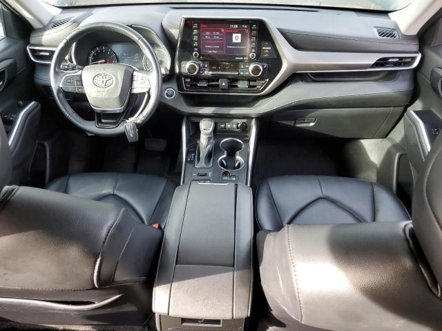 5TDGZRBH0MS549292 - 2021 TOYOTA HIGHLANDER XLE BLACK photo 8