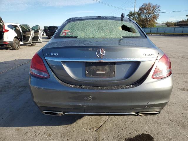 55SWF4KBXJU269199 - 2018 MERCEDES-BENZ C 300 4MATIC GRAY photo 6