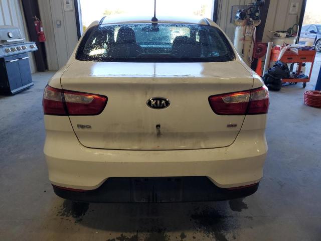 KNADM4A35G6699393 - 2016 KIA RIO LX WHITE photo 6