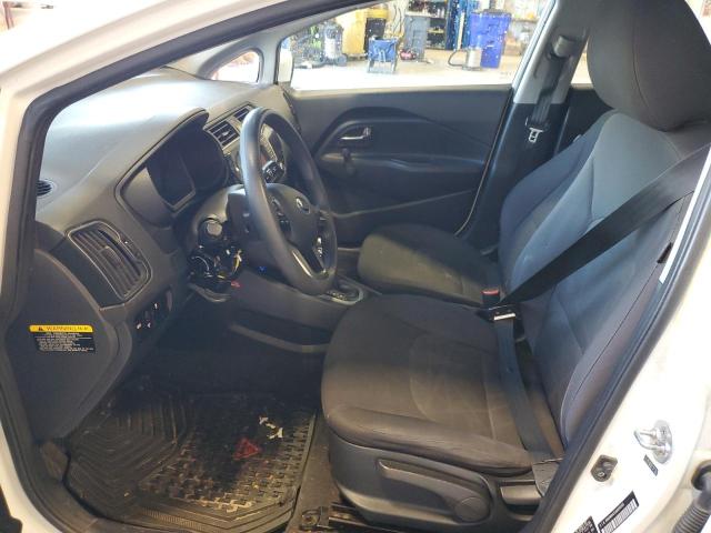 KNADM4A35G6699393 - 2016 KIA RIO LX WHITE photo 7
