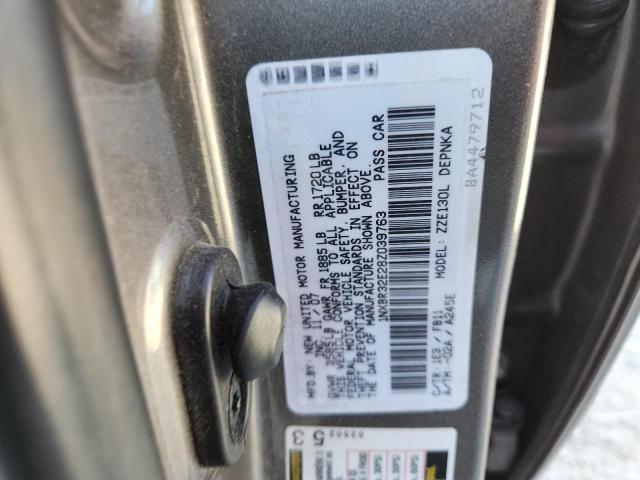 1NXBR32E28Z039763 - 2008 TOYOTA COROLLA CE 石墨色 照片 12