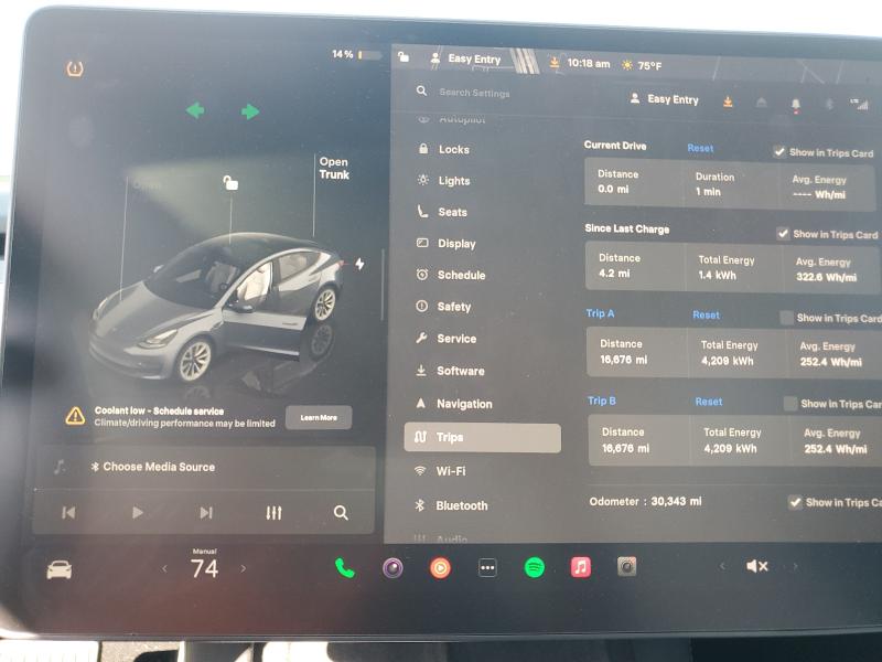 5YJ3E1EAXPF678627 - 2023 TESLA MODEL 3 გრაფიტი ფოტო 9