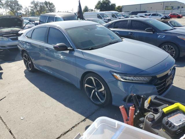 1HGCV1F33NA032448 - 2022 HONDA ACCORD SPORT GRAY photo 4