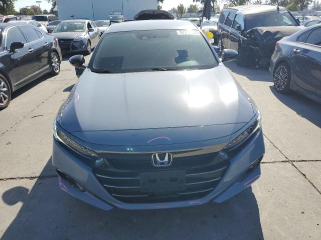 1HGCV1F33NA032448 - 2022 HONDA ACCORD SPORT GRAY photo 5