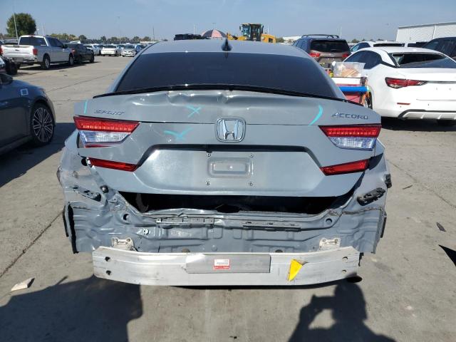 1HGCV1F33NA032448 - 2022 HONDA ACCORD SPORT GRAY photo 6