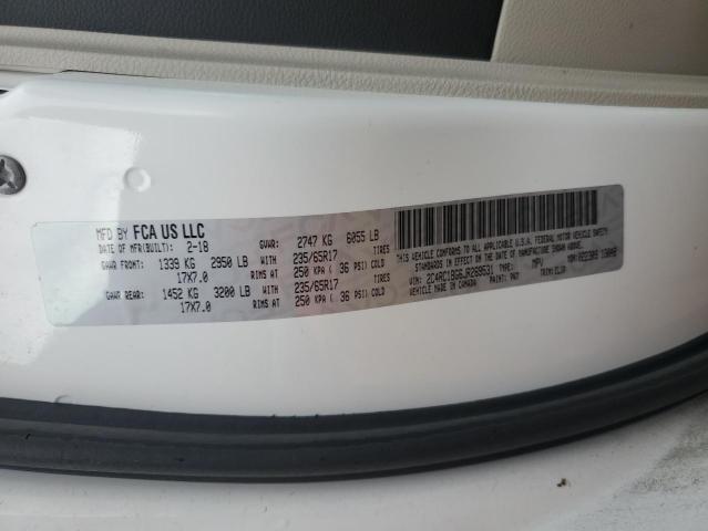 2C4RC1BG6JR269531 - 2018 CHRYSLER PACIFICA TOURING L WHITE photo 13