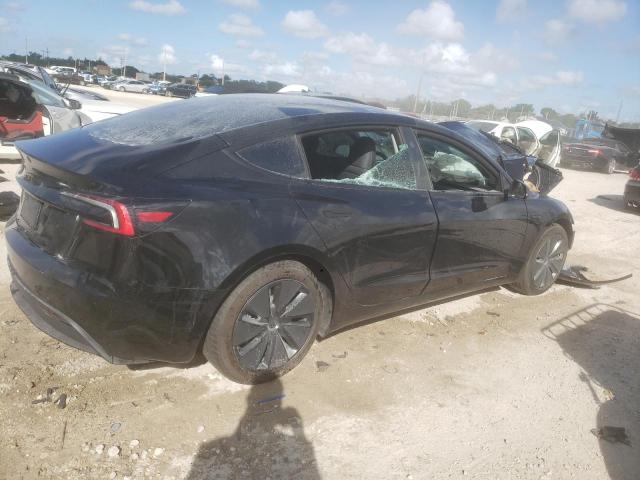 5YJ3E1EAXSF057381 - 2025 TESLA MODEL 3 BLACK photo 3