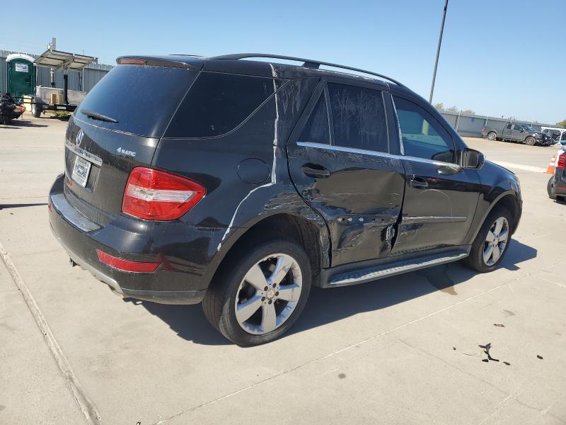 4JGBB8GBXAA621438 - 2010 MERCEDES-BENZ ML 350 4MATIC BLACK photo 3
