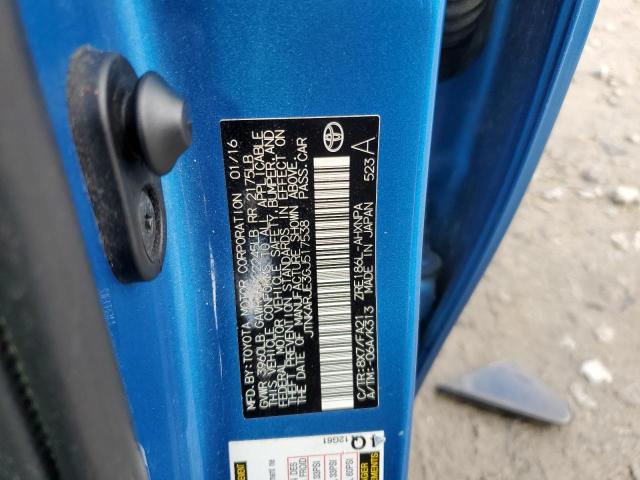 JTNKARJE3GJ517538 - 2016 TOYOTA SCION IM BLUE photo 13