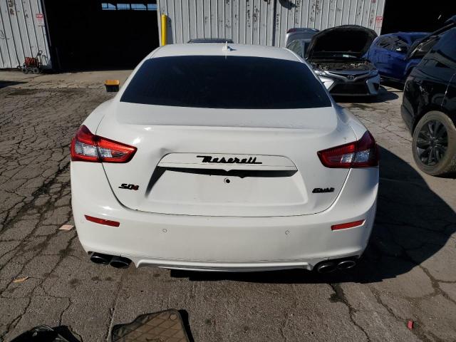 ZAM57RTAXE1109833 - 2014 MASERATI GHIBLI S WHITE photo 6