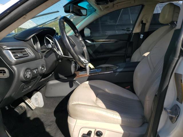 ZAM57RTAXE1109833 - 2014 MASERATI GHIBLI S WHITE photo 7