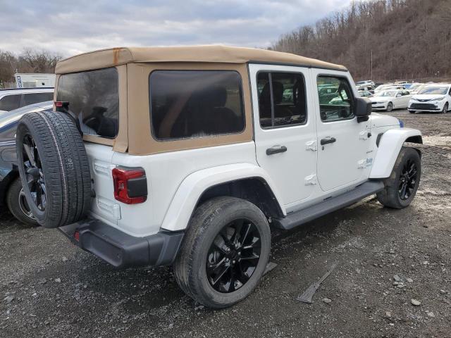 1C4JJXP62MW677073 - 2021 JEEP WRANGLER U SAHARA 4XE WHITE photo 3