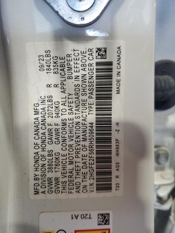 2HGFE2F56RH509644 - 2024 HONDA CIVIC SPORT 白色 照片 12