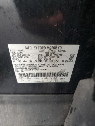 1FM5K8F84DGA82139 - 2013 FORD EXPLORER LIMITED Czarny zdjęcie 13