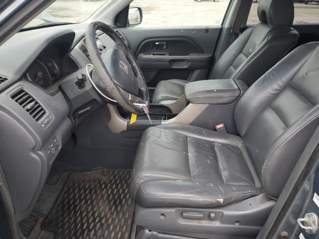 2HKYF18566H543162 - 2006 HONDA PILOT EX BLUE photo 7
