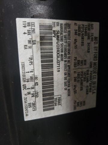 5LMFU28RX3LJ27119 - 2003 LINCOLN NAVIGATOR შავი ფოტო 13