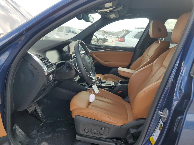 5UX43DP09R9U50033 - 2024 BMW X3 SDRIVE30I BLUE photo 7