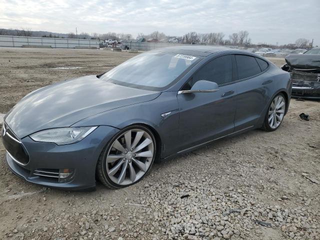 5YJSA1CP1DFP04154 - 2013 TESLA MODEL S Մոխրագույն լուսանկար 1