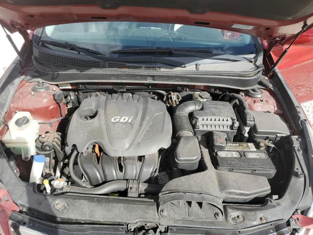 5NPEC4ACXDH548352 - 2013 HYUNDAI SONATA SE MAROON photo 11