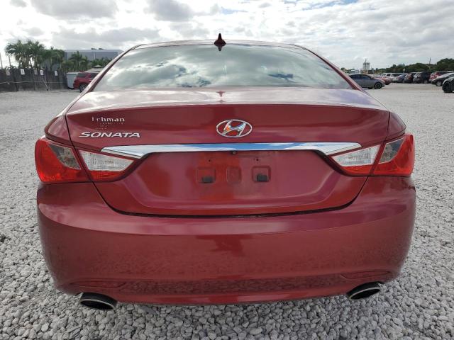 5NPEC4ACXDH548352 - 2013 HYUNDAI SONATA SE MAROON photo 6