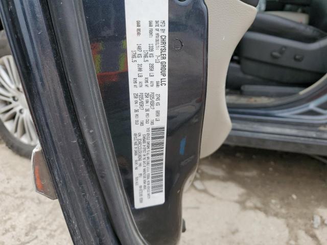 2C4RC1CG1ER108346 - 2014 CHRYSLER TOWN & COU TOURING L GRAY photo 12