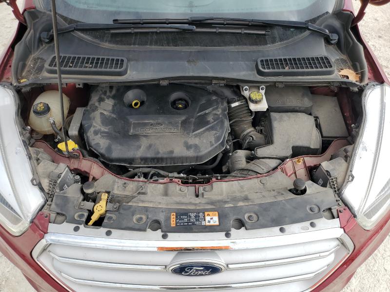 1FMCU9J90JUC07481 - 2018 FORD ESCAPE TITANIUM Czerwony zdjęcie 12