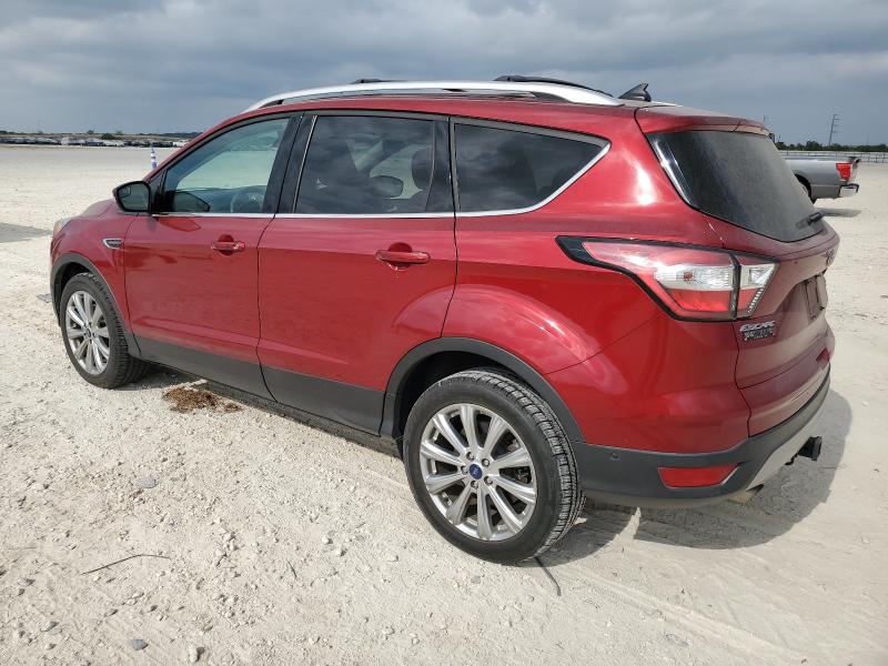 1FMCU9J90JUC07481 - 2018 FORD ESCAPE TITANIUM Czerwony zdjęcie 2