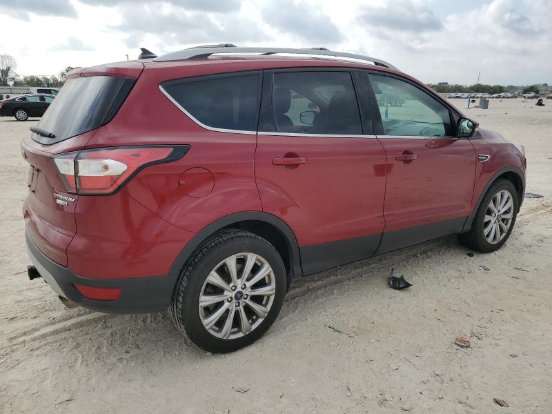 1FMCU9J90JUC07481 - 2018 FORD ESCAPE TITANIUM Czerwony zdjęcie 3