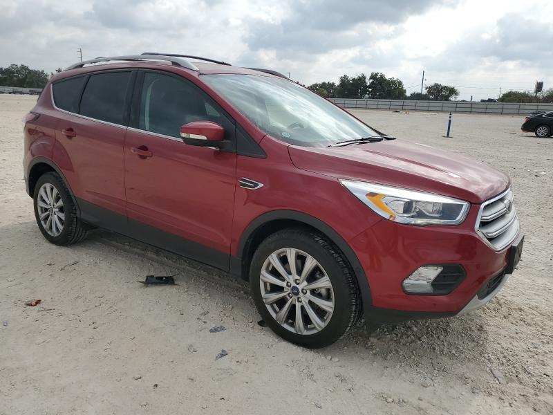 1FMCU9J90JUC07481 - 2018 FORD ESCAPE TITANIUM Czerwony zdjęcie 4