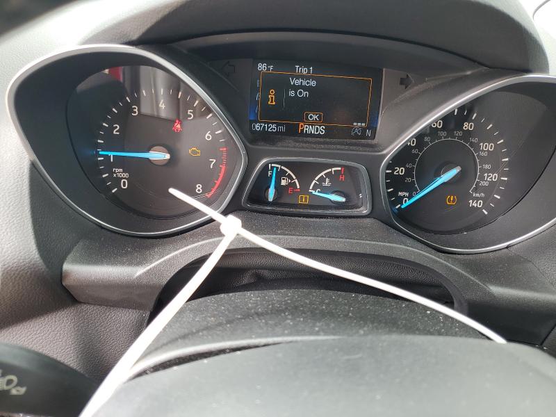 1FMCU9J90JUC07481 - 2018 FORD ESCAPE TITANIUM Czerwony zdjęcie 9