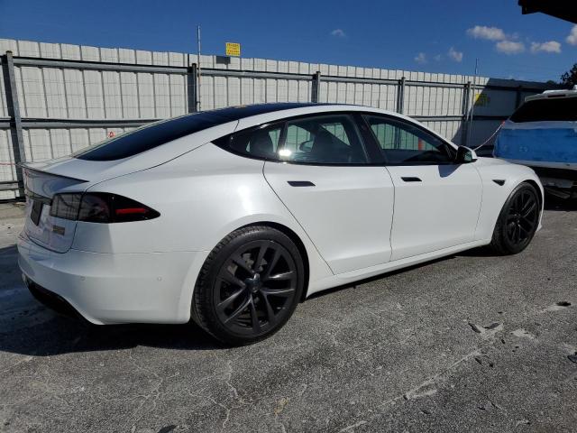 5YJSA1E56NF493515 - 2022 TESLA MODEL S WHITE photo 3