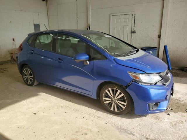 3HGGK5H82FM753455 - 2015 HONDA FIT EX BLUE photo 4