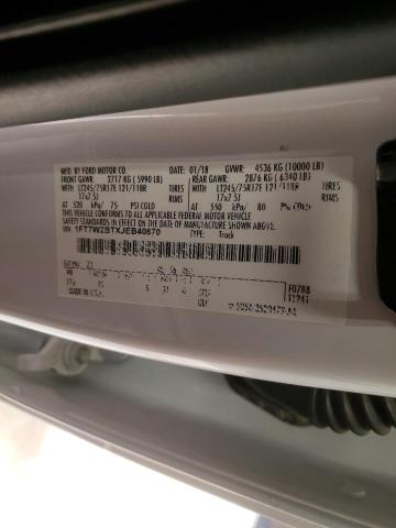 1FT7W2BTXJEB40870 - 2018 FORD F250 SUPER DUTY Blanco foto 12