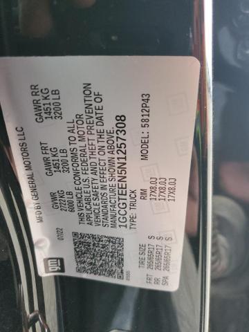 1GCGTEEN5N1257308 - 2022 CHEVROLET COLORADO ZR2 BLACK photo 13