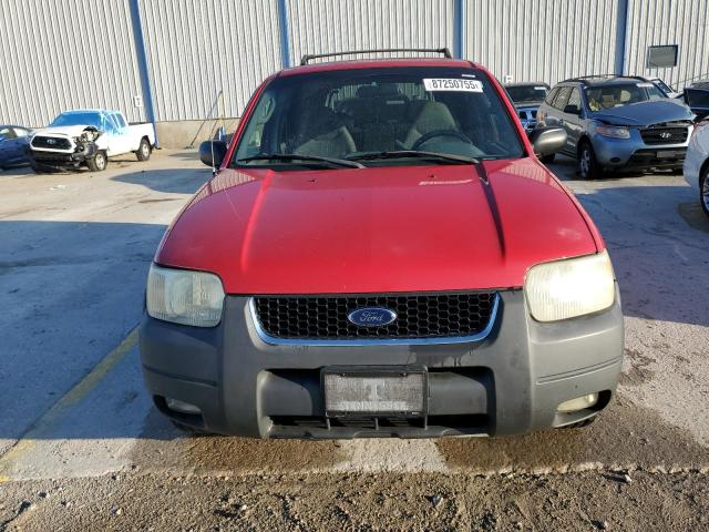 1FMYU03131KB72293 - 2001 FORD ESCAPE XLT RED photo 5