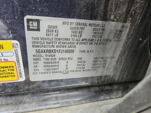 5GAKRBKD1FJ148088 - 2015 BUICK ENCLAVE 蓝色 照片 13