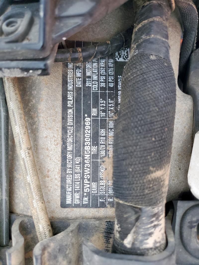 5VPSW36N5B3002969 - 2011 VICTORY MOTORCYCLES VISION TOUR Gümüş foto 8