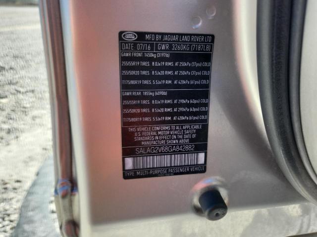 SALAG2V68GA842882 - 2016 LAND ROVER LR4 HSE SILVER photo 13