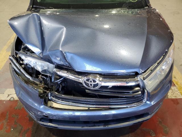 5TDJKRFH7GS243635 - 2016 TOYOTA HIGHLANDER XLE أزرق صورة 12
