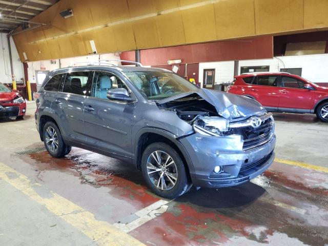 5TDJKRFH7GS243635 - 2016 TOYOTA HIGHLANDER XLE أزرق صورة 4
