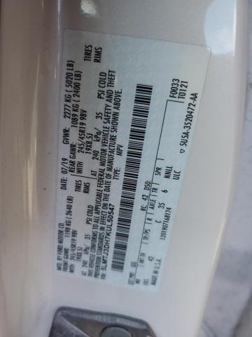 5LMTJ3DH7KUL50547 - 2019 LINCOLN MKC RESERVE თეთრი ფოტო 12