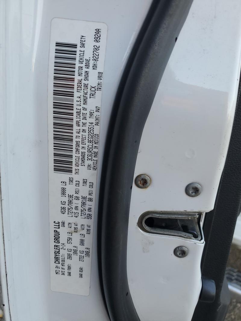 3C6UR5CL8EG225514 - 2014 RAM 2500 ST WHITE photo 13