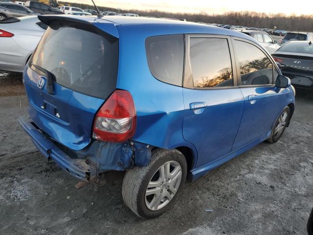 JHMGD38687S053832 - 2007 HONDA FIT S 蓝色 照片 3